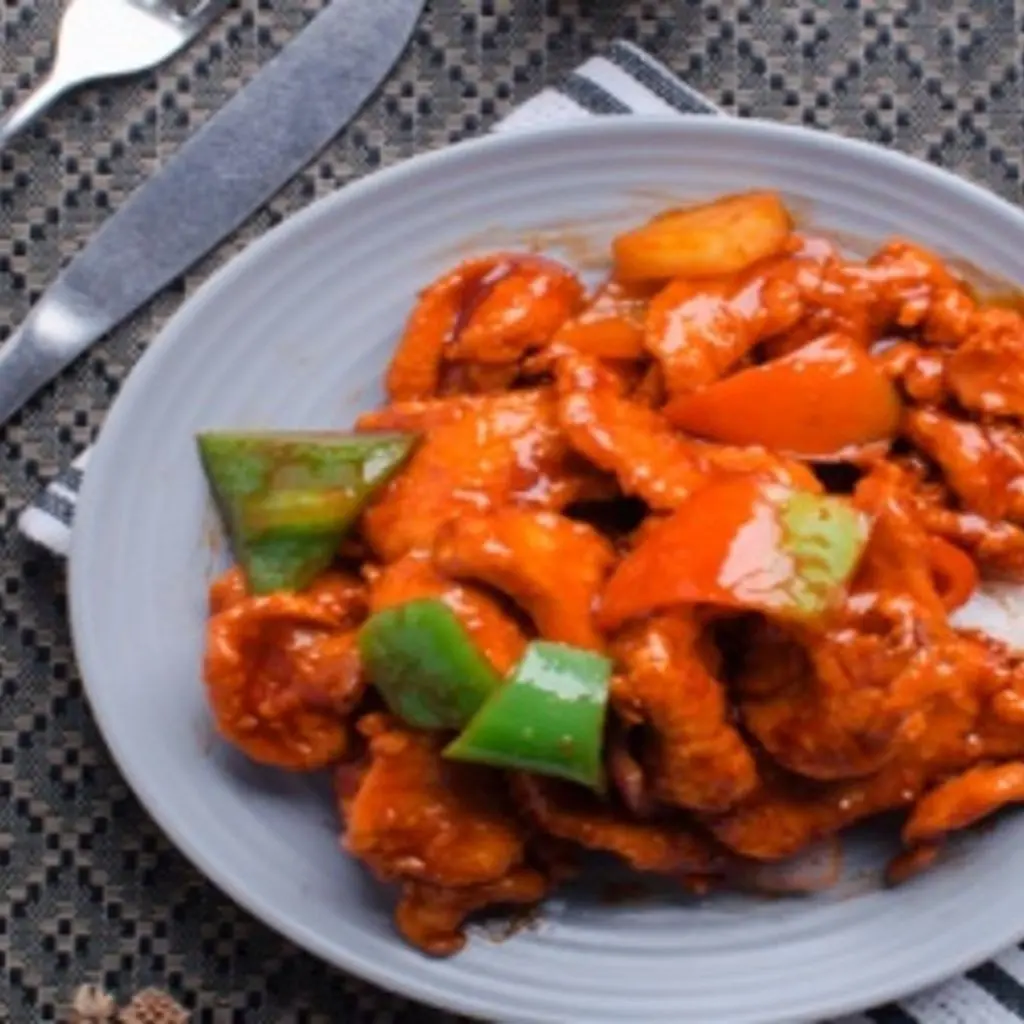 Fried Chicken with Sweet & Sour Sauce
